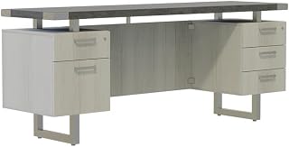 Safco Mirella Free Standing Credenza BBB-BF in Stone Gray