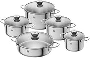 ZWILLING 5-Piece Cookware Set, Stainless Steel, 5-Piece, Silver