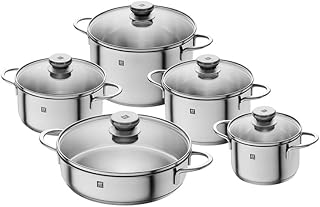 ZWILLING 5-Piece Cookware Set, Stainless Steel, 5-Piece, Silver