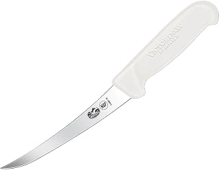 Victorinox 5660715 6" White Fibrox Curved Semi-Stiff Boning Knife