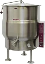 Crown EL-80 Electric Stationary Kettle with 80 Gallon Capacity, 2/3 Jacket & Thermostatic Controls