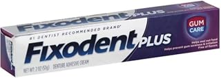 Fixodent Plus Denture Adhesive Cream 2 oz (Pack of 7)