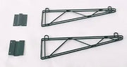 Commercial Epoxy Green Wire Shelving Wall Shelf 14 x 36 - NSF