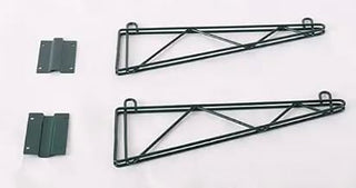 Commercial Epoxy Green Wire Shelving Wall Shelf 14 x 36 - NSF