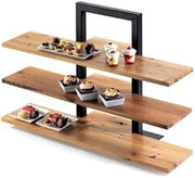 Cal-Mil Plastic Frame Riser Shelves 32'' x 11-1/2'' Item #1464 1449-99