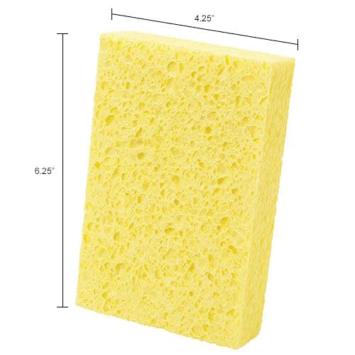 Cellulose Sponge by Global Industrial – Cellulose, Yellow, Model 554085