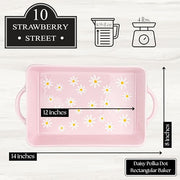 10 Strawberry Street Pink Rectangle / 12" Rectangle / 105.0 fluid_ounces Bakers