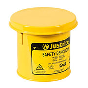 Justrite Yellow / 1 Quart / Bench Cans