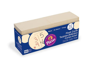 ® Blank Flash Card Dispenser Box by Pacon – Manila, Pack of 1000, Model P0074000