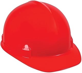 Jackson Safety 138-14841 SC-6 Slotted Dielectric Hard Hat with 391 Ratchet Suspension, 11" x 5" x 2", Red, 11" x 5" x 2"