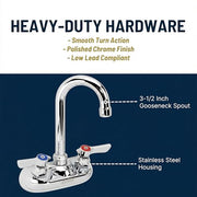 Krowne Faucet / 4 Inch / Silver Touch On Faucets