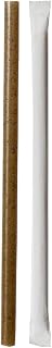 3000 Pack Dark Brown Cocktail Straws Made of PLA and Coffee Ground, Compostable, 0.2in Diameter x 5.7in Length by Packnwood