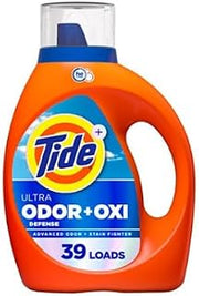 Tide Ultra Odor Defense Plus Oxi Liquid Laundry Detergent, 55 Fl Oz