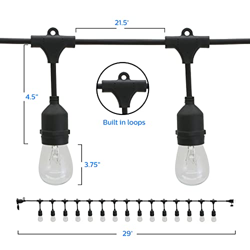 PHILIPS Incandescent / 28 / Clear String Lights