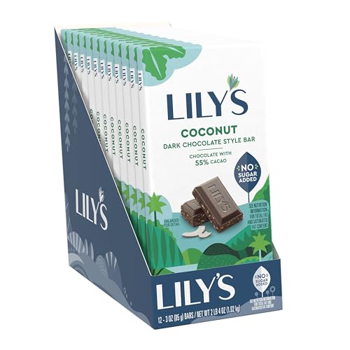 Lily's Coconut / 3 Ounce (Pack of 12) / brown Candy & Chocolate Bars