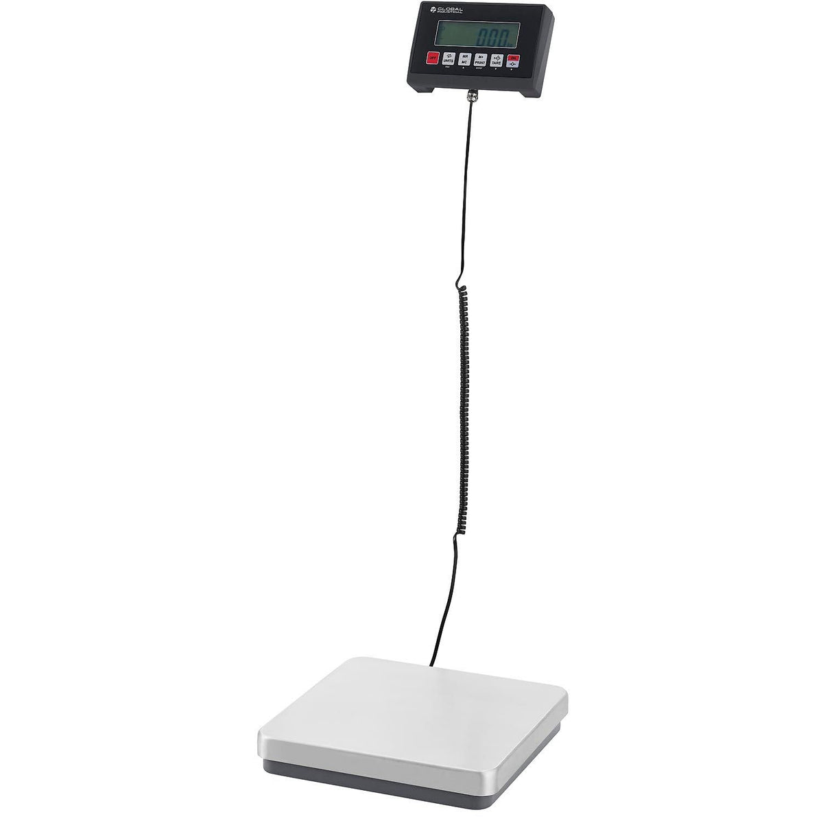 Digital Compact Bench Scale by Global Industrial – Carbon Steel/Plastic/Stainless Steel, Silver, Model OP-MSS165