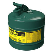 Justrite Green / 5 Gallon / Type I Cans