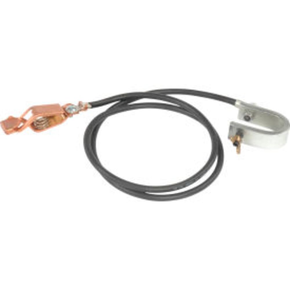 Deluxe Ground Wire by Wesco – 6"L x 6"W x 1"H, Heavy-Duty Insulated Wire, Black, Model 272032