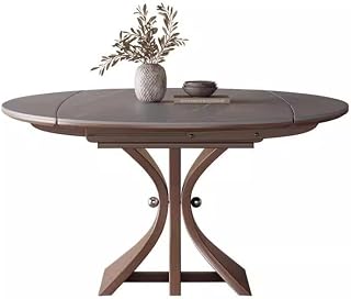 Mesa para Centro De Sala Solid Wood Extendable Folding Dining Table Adjustable Round Dining Table Small Home Round Table Coffee Table(150cm)