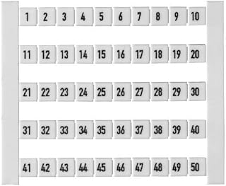 WEIDMULLER, 0473460001, Dekafix, Terminal Marker, 5 x 5 mm (500 Pack)
