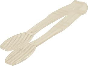 Thunder Group 6" flat grip tong, polycarbonate, clear color, comes in each