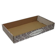 Corrugated B-Flute Carry Box by Freeport Paper – Full Size, 50.0 liters, Cardboard, White/e, Model LARGETOTE
