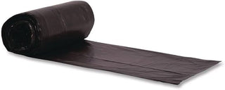 Reprocessed Resin Can Liners, 60 gal, 1.5 mil, 38 x 58, Black, Perforated Roll, 100/Carton