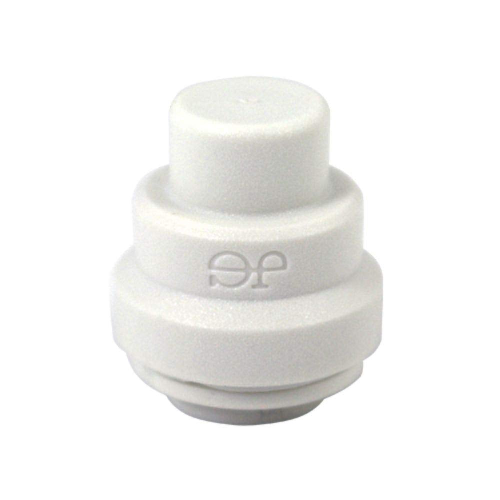 1/4 Inch OD Polypropylene End Cap by John Guest – 1 Count (Pack of 1), Plastic, White, Model PP4608WP