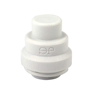 1/4 Inch OD Polypropylene End Cap by John Guest – 1 Count (Pack of 1), Plastic, White, Model PP4608WP