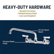 Krowne 10" Spout / Silver / Industrial Touch On Faucets