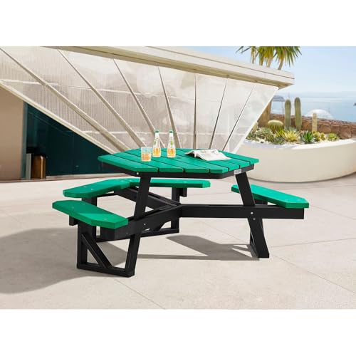 Global Industrial Green / Industrial / 1 Picnic Tables