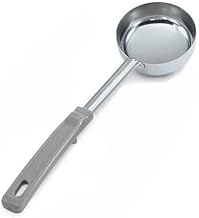 Vollrath Solid S/S 4 Oz Spoodle w/ Gray Grip 'N Serv Handle