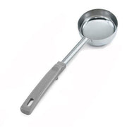 Solid S/S 4 Oz Spoodle w/ Gray Grip 'N Serv Handle by Vollrath – 4 oz, Stainless Steel, Gray, Model 62172