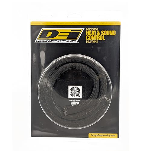 Design Engineering Black Titanium 0.5" ID x 3' / Black / 1 Cable Sleeves