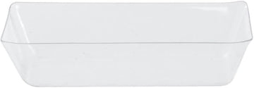 HUBERT Tray Liner Rectangular Clear Plastic - 9"L x 6"W x 2"H