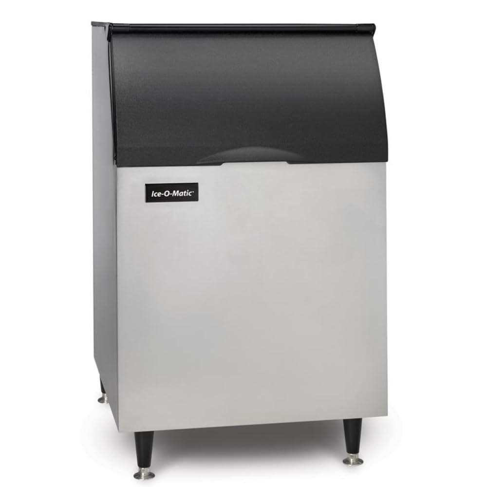 Commercial Ice Storage Bin for Modular Ice Makers by by Ice-O-Matic – 510 lb Storage, 510.0 pounds, Stainless Steel, Silver, Model B55PS
