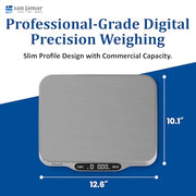 San Jamar Stainless / San Jamar SCDGSL33 Slimline Portion Control Digital Scale / 1 Mechanical Scales