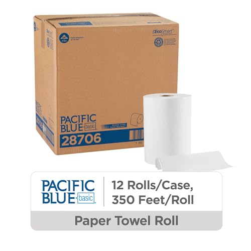 Georgia-Pacific White / 12 Rolls / 350 Feet (Pack of 12) Paper Towels