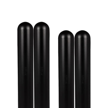 d 7" x 52" 4-Pack Round Top Bollard Cover - (Black No Tape) by Innoplast – 4-Pack, Black No Tape, Pack of 4