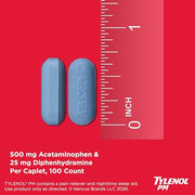 Tylenol 100 Count / 100ct / PM Extra Strength Acetaminophen