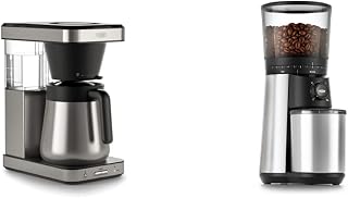 OXO Brew 8 Cup Coffee Maker, Stainless Steel & Brew Conical Burr Coffee Grinder