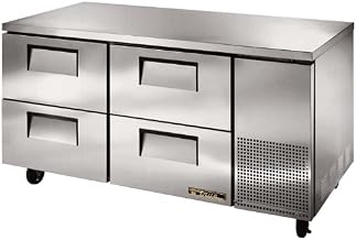 True TUC-67D-4 Series Undercounter Refrigerator Solid Drawered Two Section Deep
