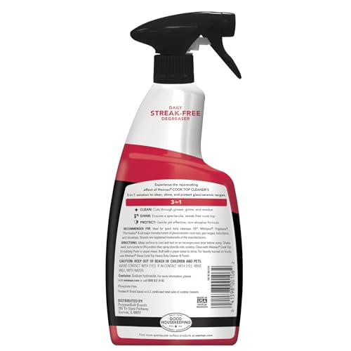 Weiman 22 Fl Oz (Pack of 1) / 22 Oz With Microfiber Cloth / 1 Cooktop Cleaners