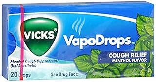"VICKS"VapoDrops Cough Relief Menthol Flavor - 20 Drops