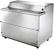 True TMC-58-S-HC Forced Air Milk Cooler Stainless Exterior, Aluminum Interior, Sixteen Crate Capacity