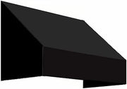 AWNTECH 10.38 FT. NEW Yorker Fixed Awning 124.5 in. W X 24 in. H X 42 in. D Acrylic Fabric in Black NK2442-10K