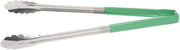 Jacob's Pride Color Coded Kool-Touch S/S Scalloped Tong, Green, 16