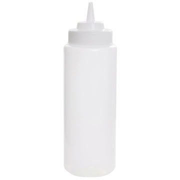 WideMouth 6-Pack 32 Oz. Dispenser - 6 / Pk by Tablecraft – 32 Ounces, Polypropylene, White, Pack of 6, Model C3263C