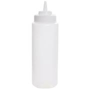 WideMouth 6-Pack 32 Oz. Dispenser - 6 / Pk by Tablecraft – 32 Ounces, Polypropylene, White, Pack of 6, Model C3263C