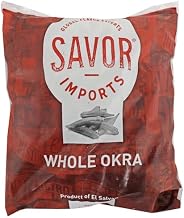 Savor Imports Whole Okra, Frozen, 2.5 Pound, 12 per Case, Ready-to-Use for Stews, Soups and Stir-Fry Recipes